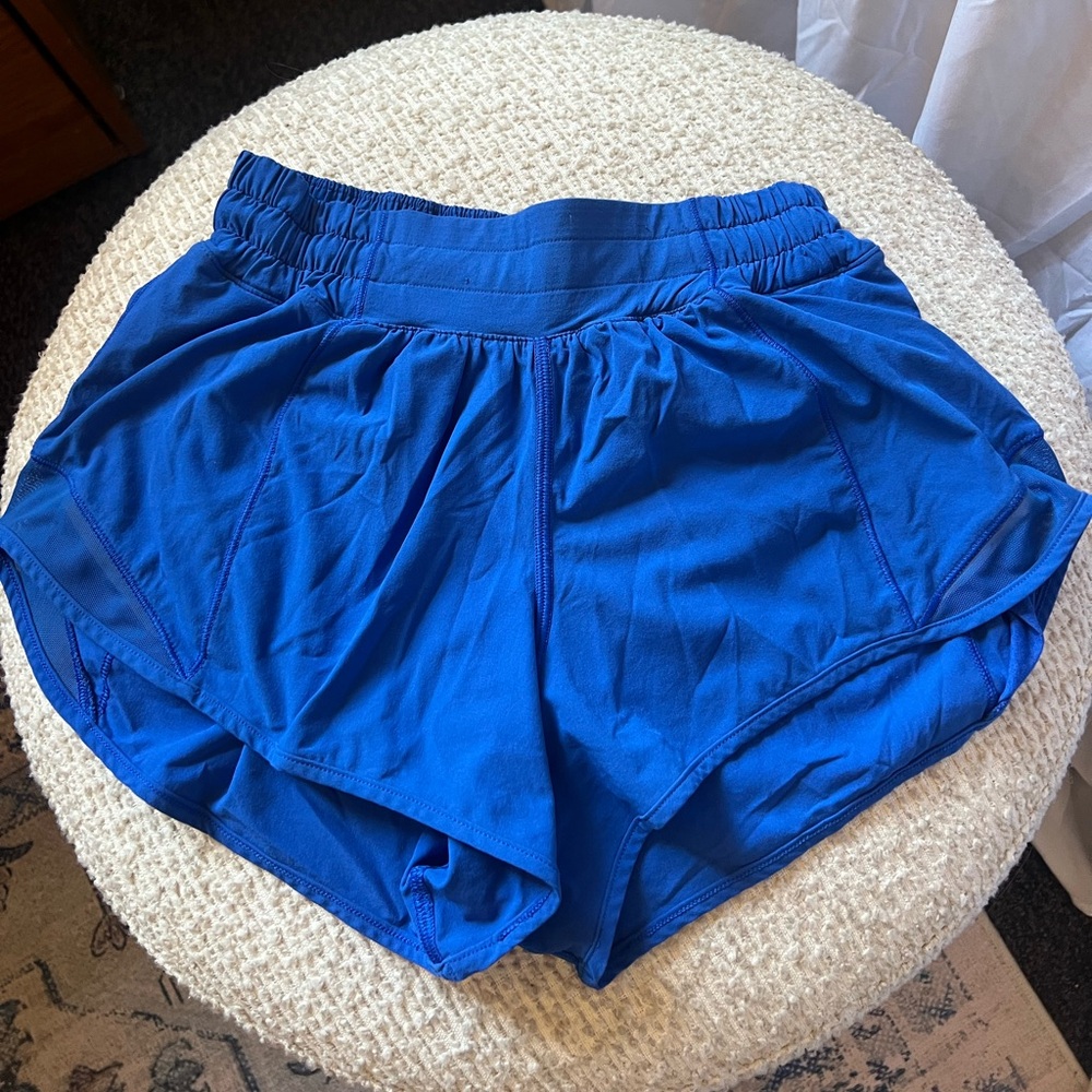Hotty Hot Blue Lululemon Short 2.5